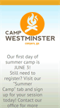 Mobile Screenshot of campwestminster.org